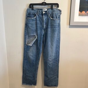 Women Agolde Blue Distressed‎ Jeans Nili Lotan Size 29